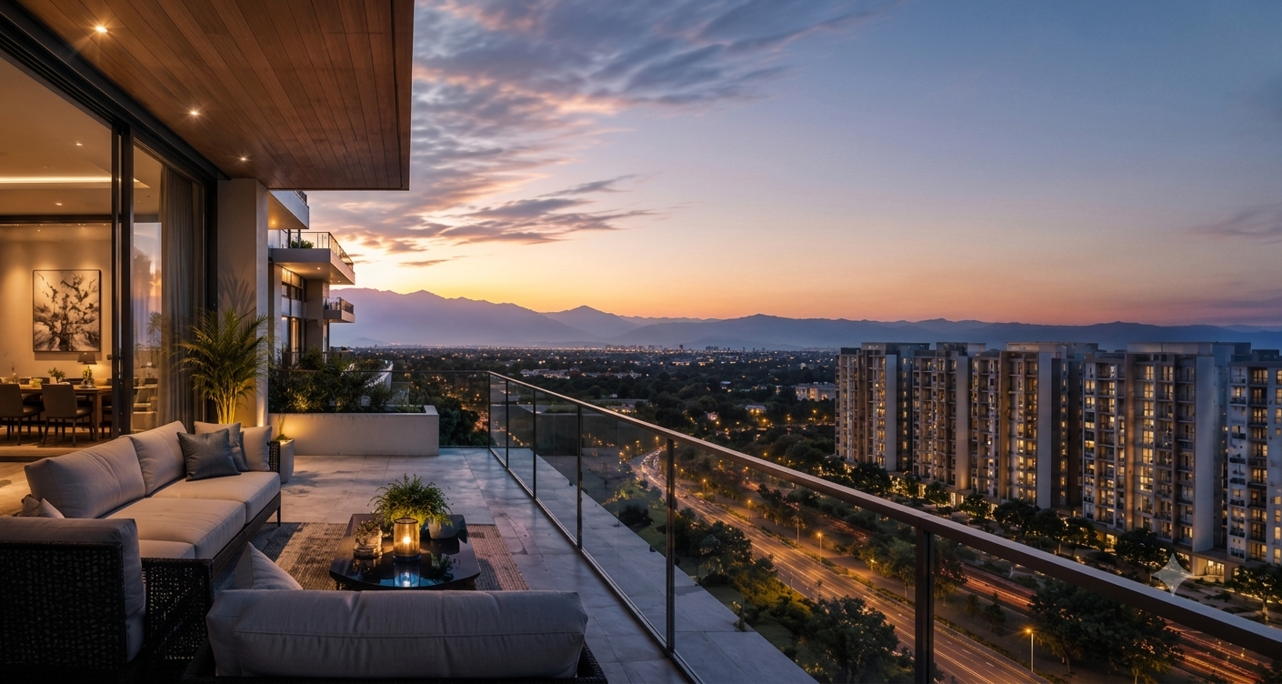 Premium residences overlooking Panchkula and the Tricity